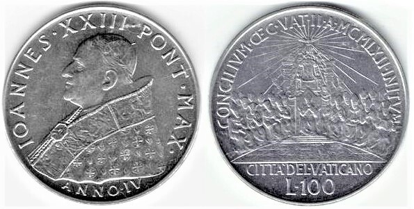 100 lire (Concilio Ecuménico Vaticano II)