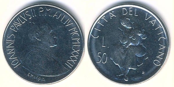 50 liras (Juan Pablo II)