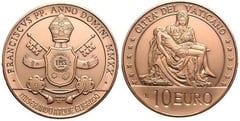 10 euro (Arte y Fe - Piedad de Miguel Ángel)
