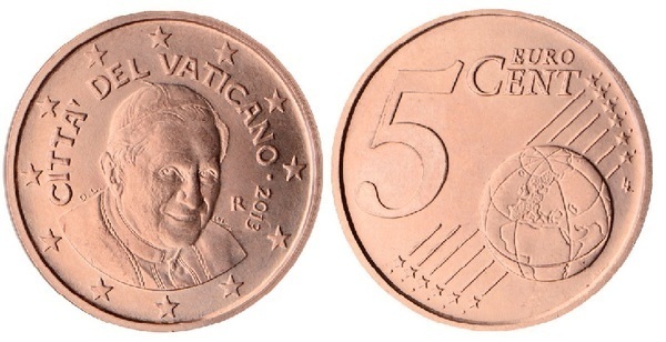 5 euro cent (Benedicto XVI)