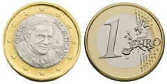 1 euro (Benedicto XVI-2º mapa)