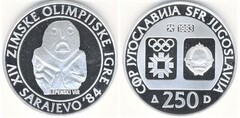 250 dinara (XIV Juegos Olímpicos de Invierno - Sarajevo 1984)