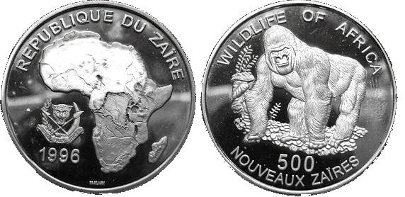 500 zaires (Gorila)
