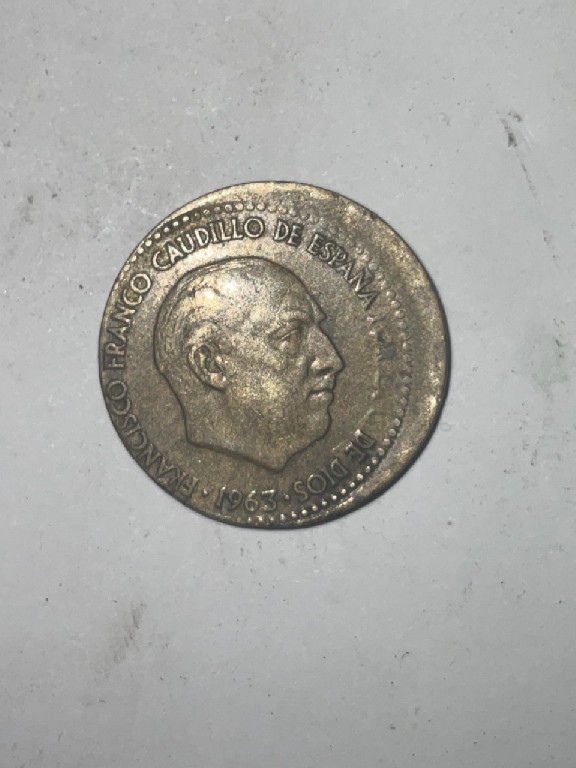 Foto 1 Moneda sin identificar: 1 peseta 1963 error ?