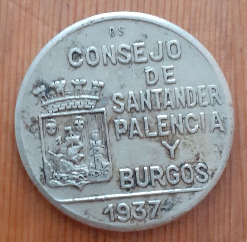Foto 1 Moneda sin identificar: 1 peseta 1937