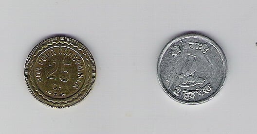 Foto 2 Moneda sin identificar: Pais de estas monedas