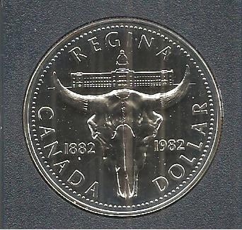 Foto 1 Moneda sin identificar: Regina Canada Dollar 1882-1982