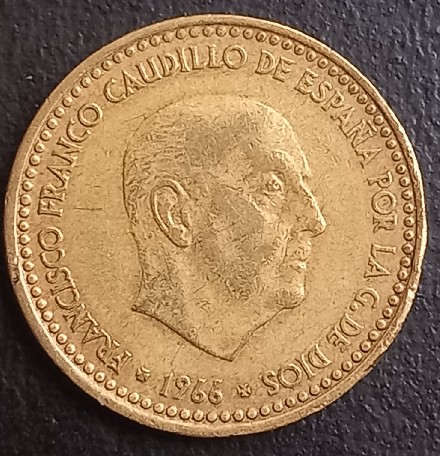 Foto 2 Moneda sin identificar: Una peseta 1966
