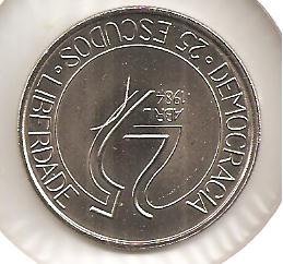Foto 2 Moneda sin identificar: Portugal 25 escudos 1984