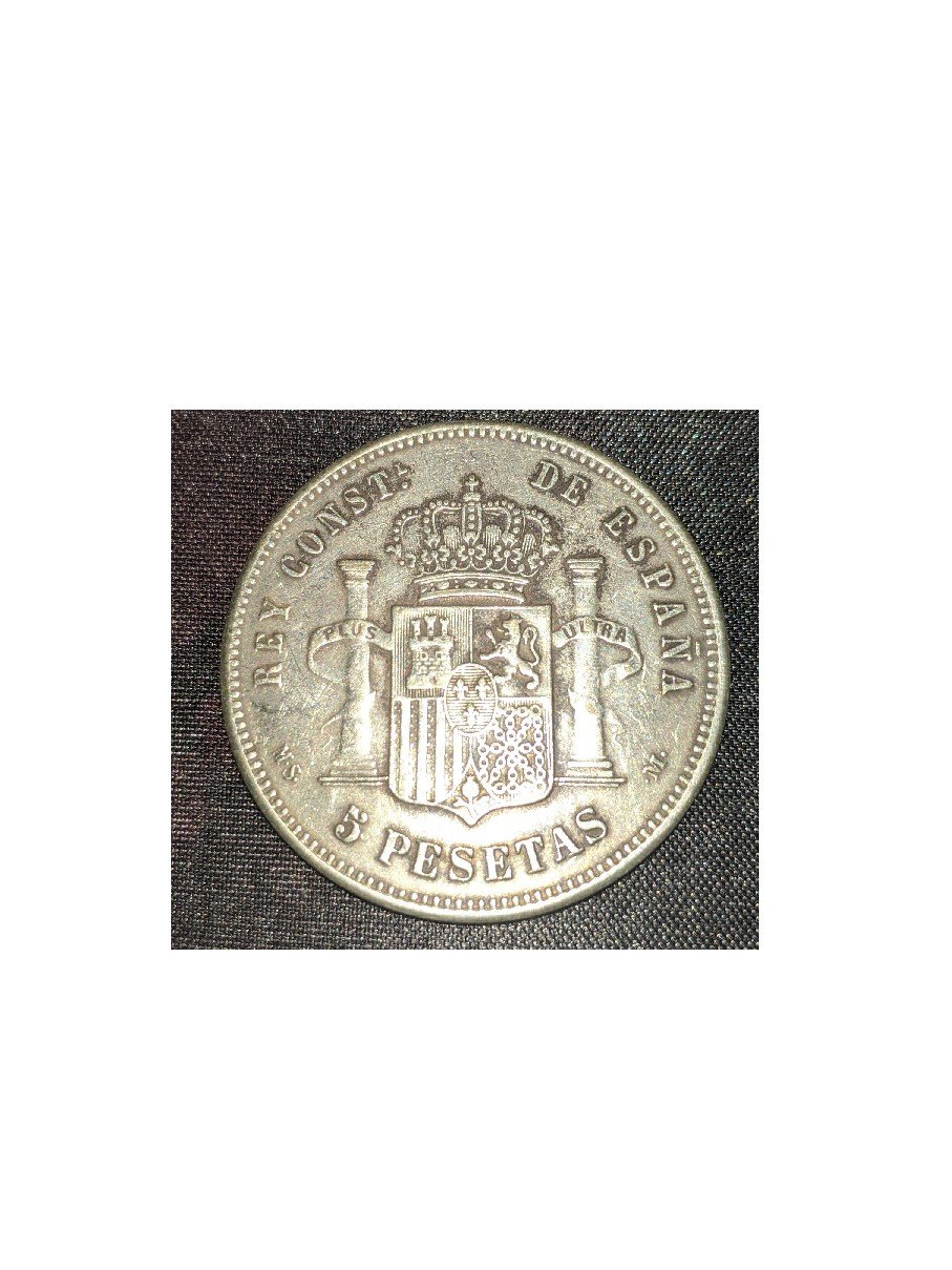 Foto 1 Moneda sin identificar: 5 pesetas 1888 msm \