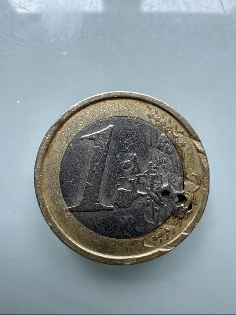 Foto 2 Moneda sin identificar: Moneda 1 € hombre vitruvio 2002