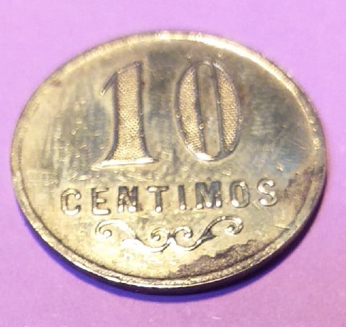 Foto 1 Moneda sin identificar: Ficha 10 Centimos Origen Desconocido