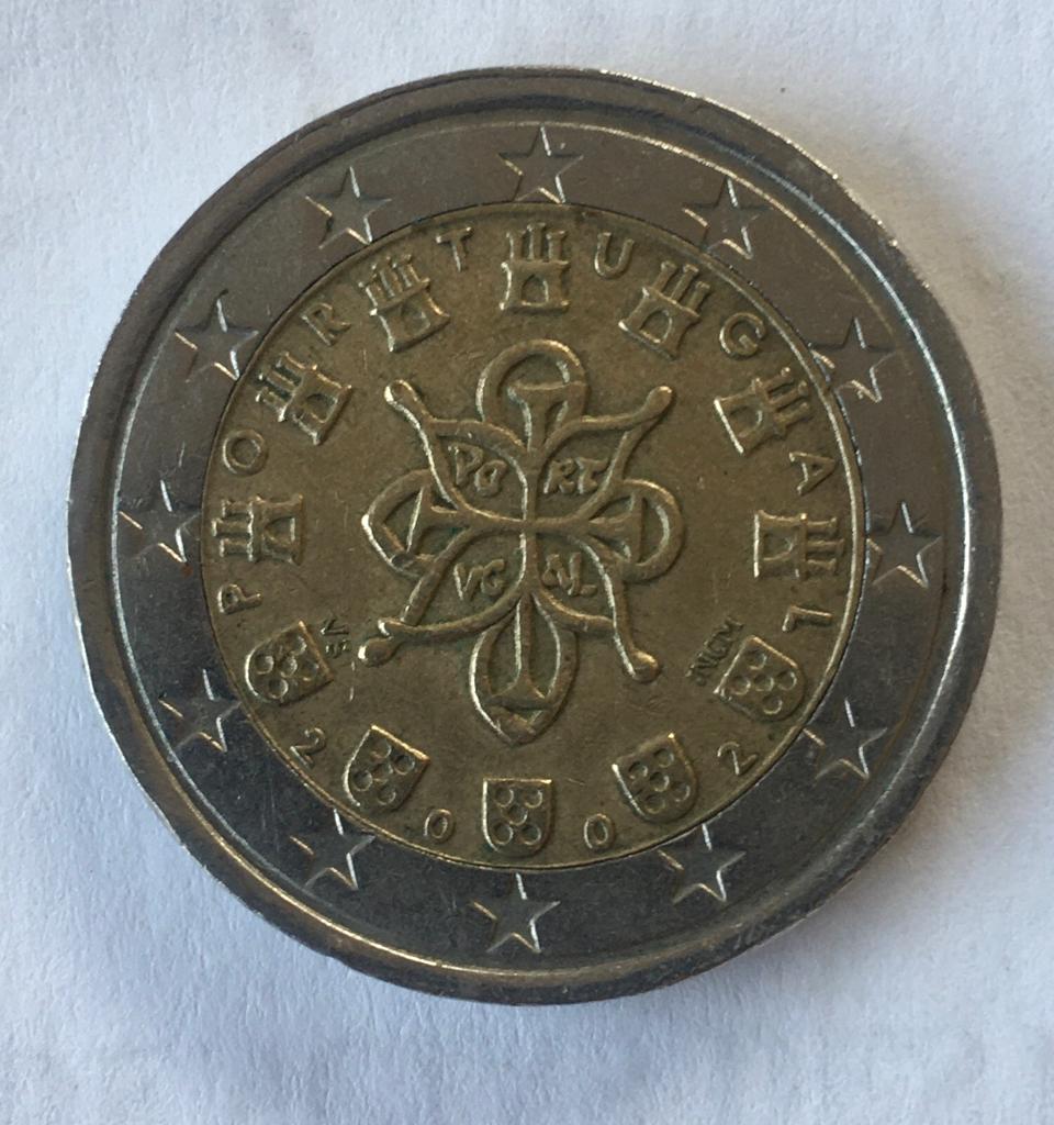 Foto 1 Moneda sin identificar: Moneda 2€ Portugal 2002