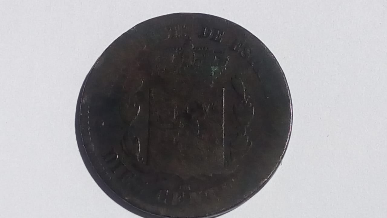 Foto 2 Moneda sin identificar: 10 centavos Alfonso XII