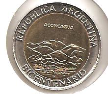Foto 1 Moneda sin identificar: Argentina 1 peso 2010 Bicentenario 1810-2010