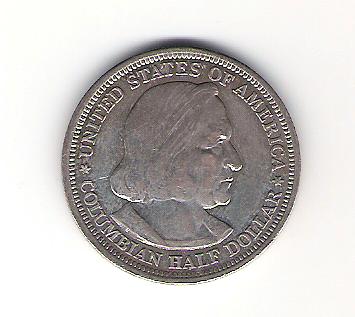 Foto 1 Moneda sin identificar: HALF DOLLAR 1893 COLON