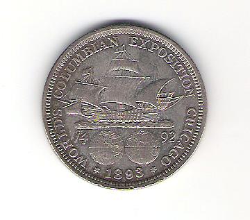 Foto 2 Moneda sin identificar: HALF DOLLAR 1893 COLON