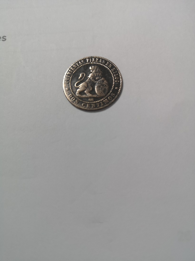 Foto 2 Moneda sin identificar: Moneda de 1870
