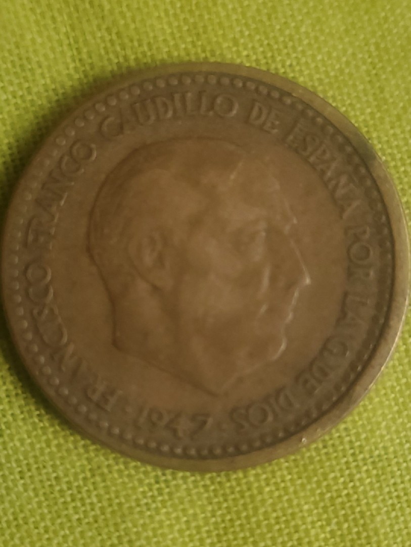 Foto 1 Moneda sin identificar: Peseta de 1947