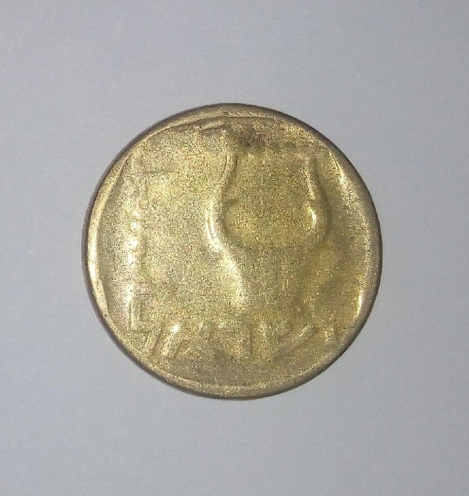 Foto 1 Moneda sin identificar: Moneda con rostro se siervo