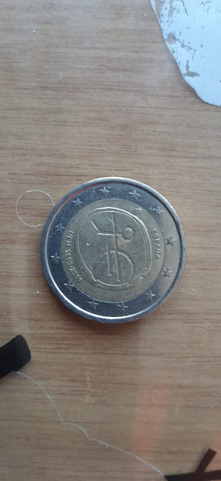 Foto 1 Moneda sin identificar: España, 10 Años de Unión Económica y Monetaria (UEM) y el nacimiento del euro 2009