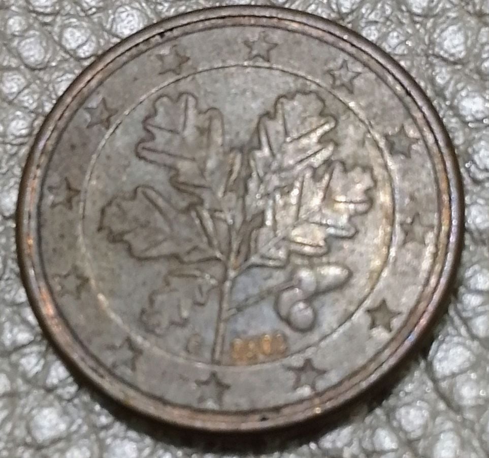 Foto 2 Moneda sin identificar: 5 euro cents de Alemania año 2002