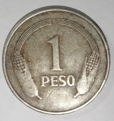Foto 1 Moneda sin identificar: Moneda de 1 peso del año 1978