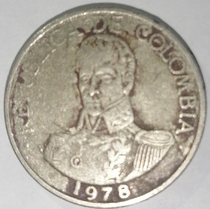 Foto 2 Moneda sin identificar: Moneda de 1 peso del año 1978