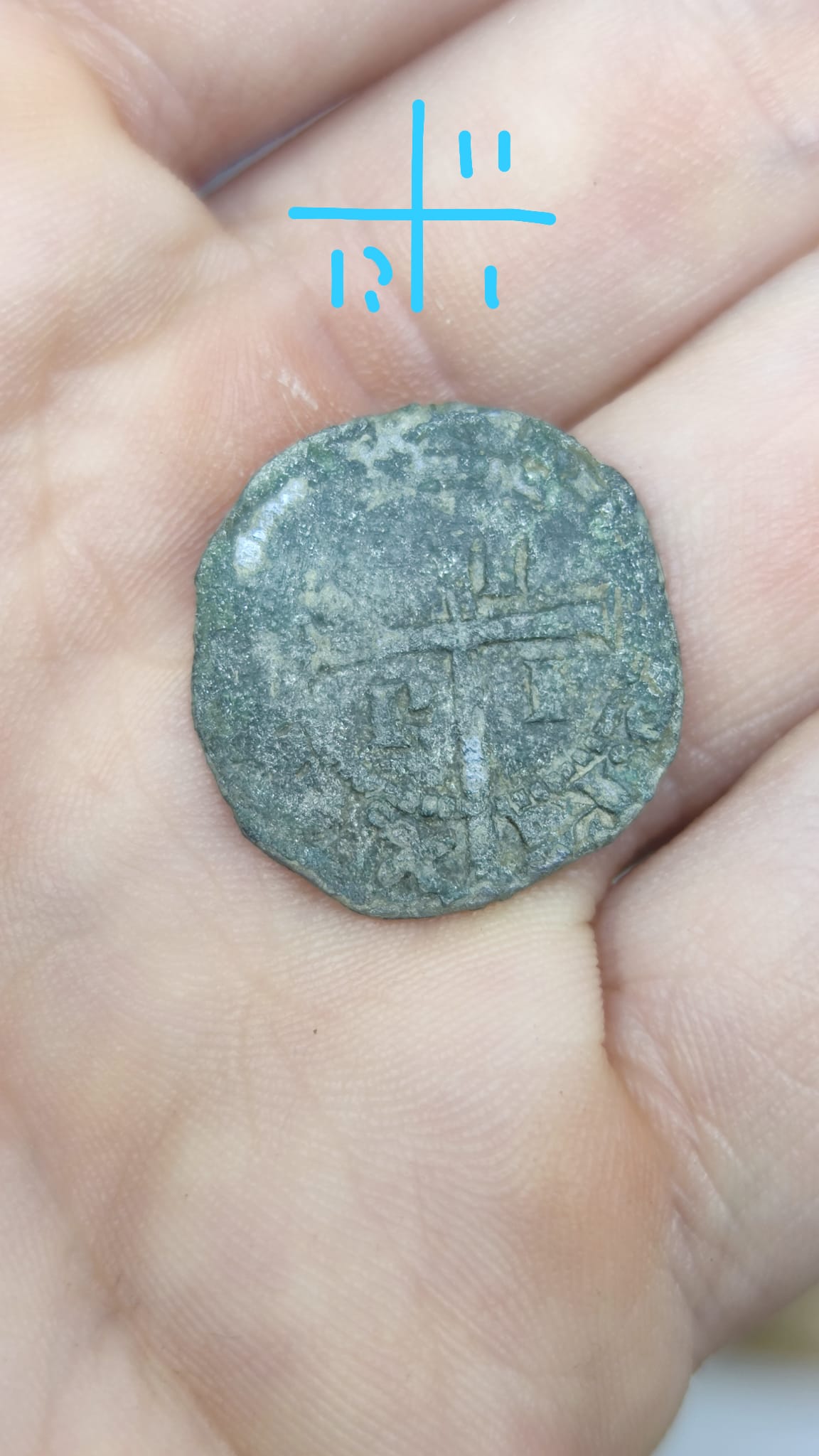 Foto 2 Moneda sin identificar: Posible Cruzado de enrique II???