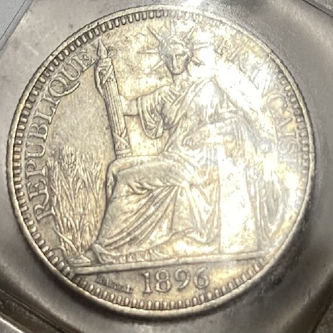 Foto 1 Moneda sin identificar: Indochina Francesa 10 céntimos 1896
