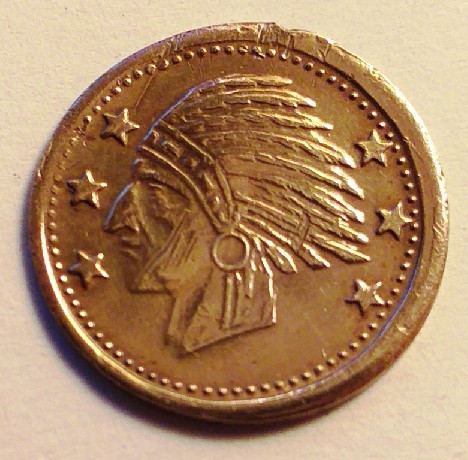 Foto 1 Moneda sin identificar: Ficha Origen Desconocido
