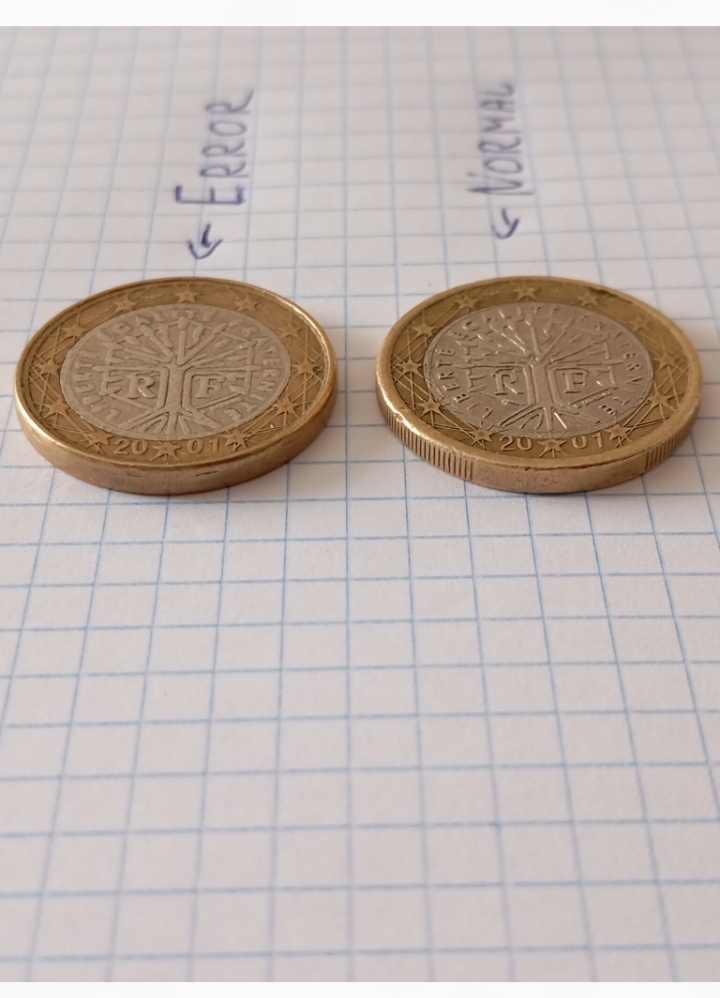 Foto 2 Moneda sin identificar: 1 euro de Francia