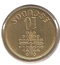 Foto 2 Moneda sin identificar: 10 escudo de portugal de 1999