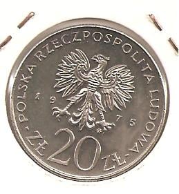 Foto 2 Moneda sin identificar: Polonia 1975 20 z