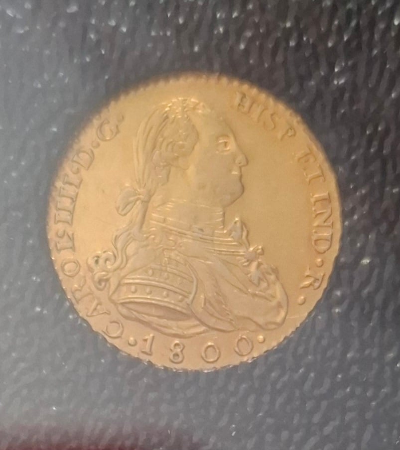 Foto 1 Moneda sin identificar: 2 escudos carlos IIII 1800