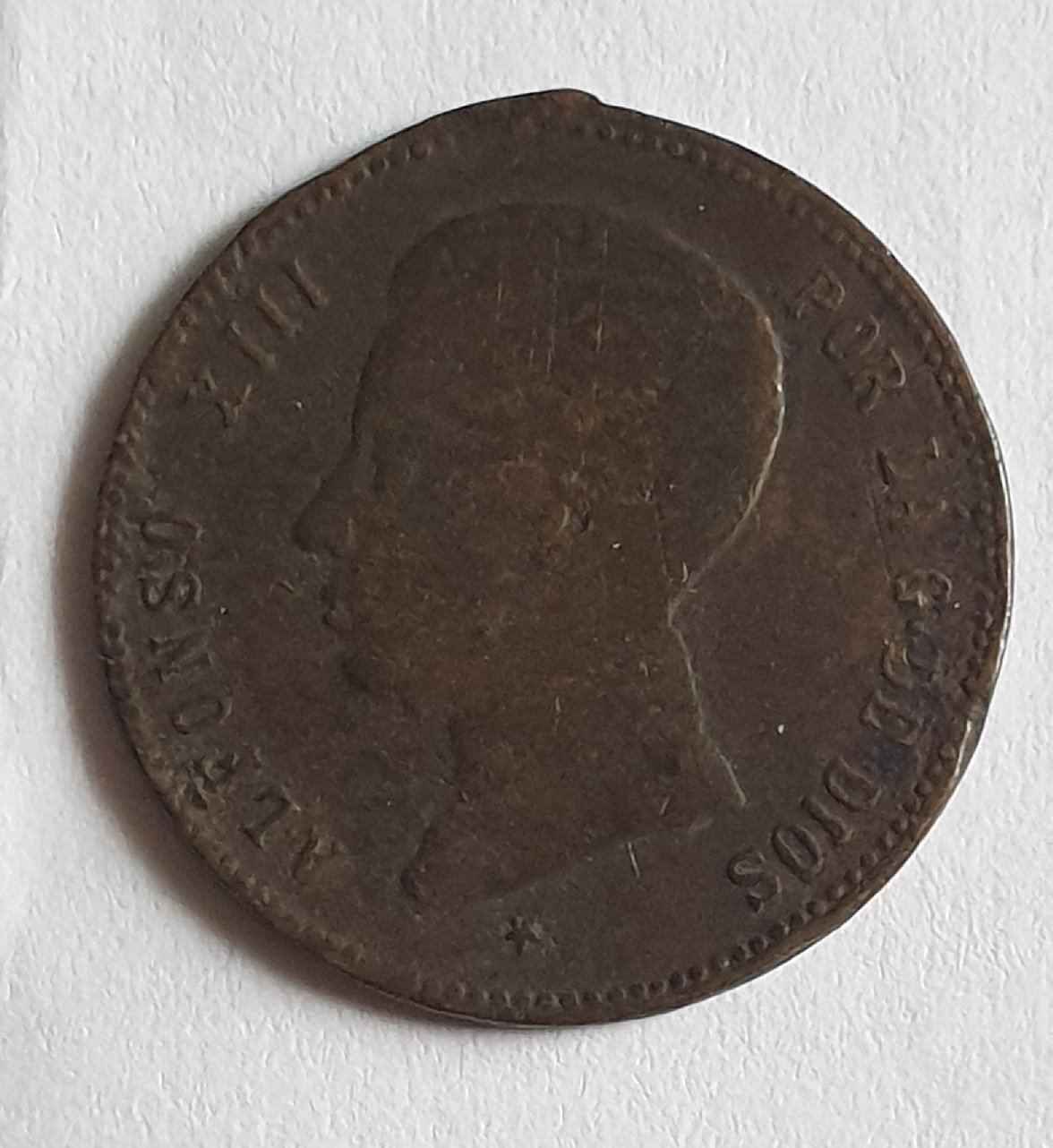 Foto 1 Moneda sin identificar: Alfonso XIII