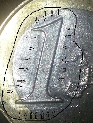 Foto 2 Moneda sin identificar: Felipe VI, 2019, grave error de la casa de la moneda.