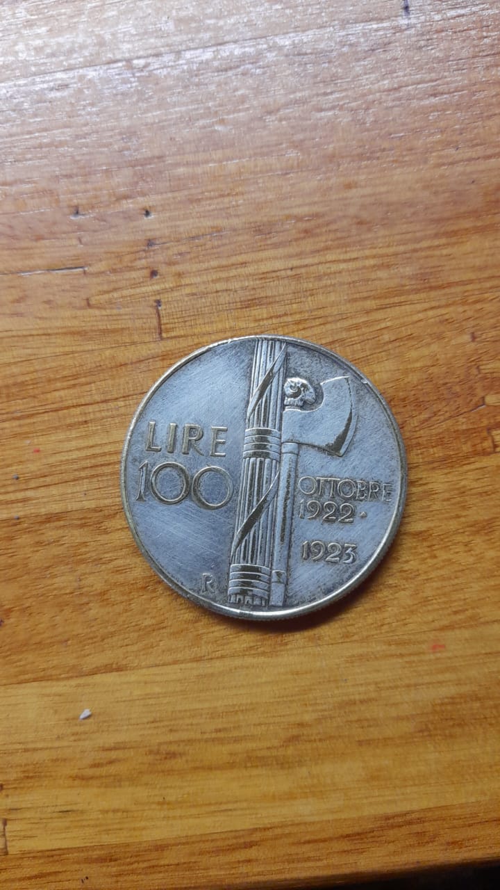 Foto 1 Moneda sin identificar: 100 Liras mussolini