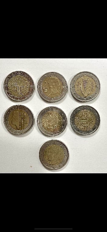 Foto 1 Moneda sin identificar: monedas 2 euros