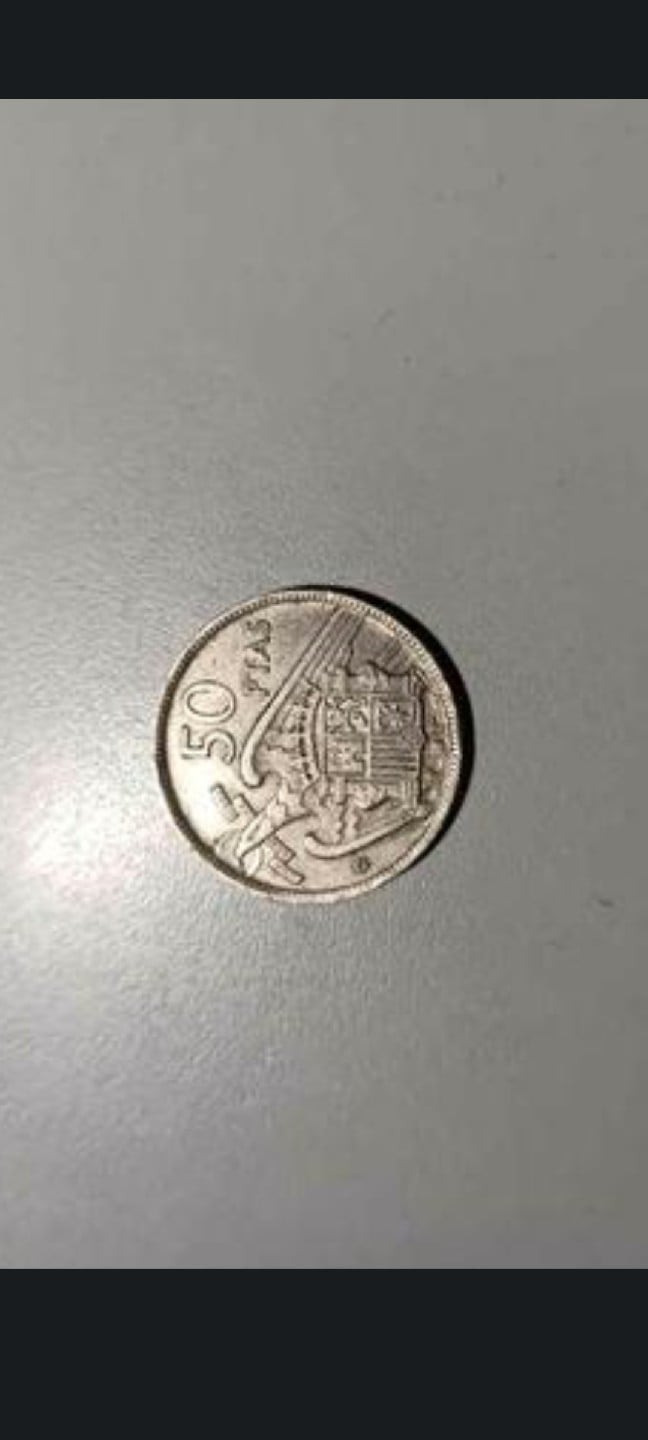 Foto 1 Moneda sin identificar: Moneda 50 pesetas  1957 estrella 60