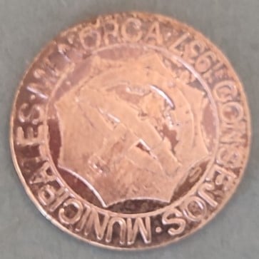 Foto 1 Moneda sin identificar: Moneda de 1937