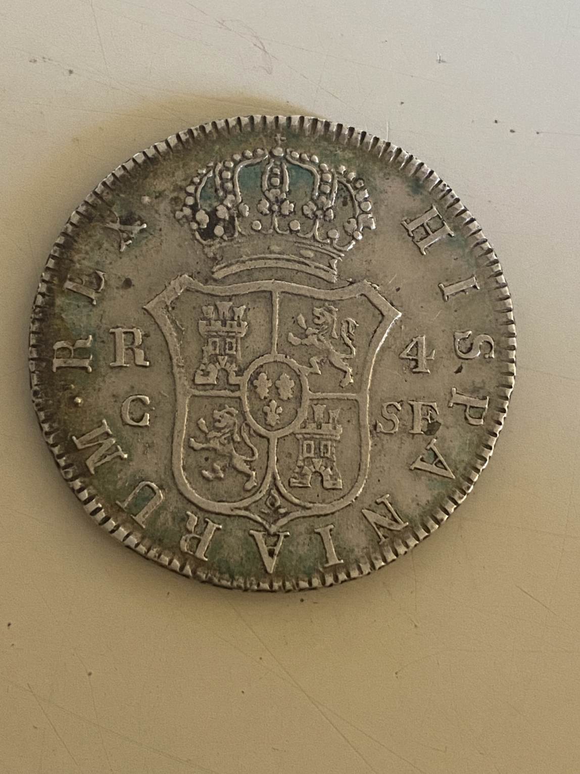 Foto 1 Moneda sin identificar: 4 reales. Fernando VII.  1811. C-SF