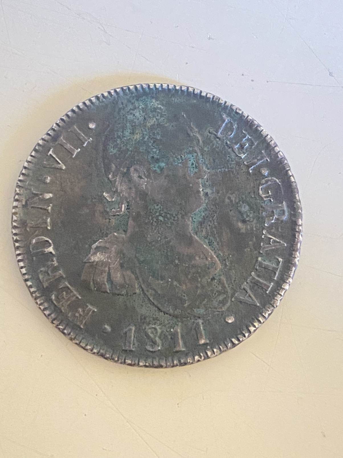 Foto 2 Moneda sin identificar: 4 reales. Fernando VII.  1811. C-SF