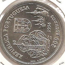 Foto 1 Moneda sin identificar: 200 esudos de portugal 1996 aliança portugal reino do siao