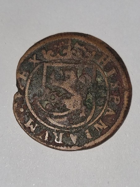 Foto 1 Moneda sin identificar: Moneda Felipe IV