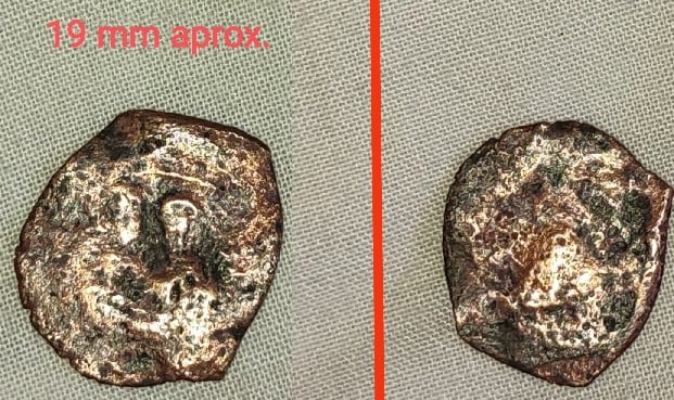 Foto 1 Moneda sin identificar: Identificación moneda Imperio Bizantino