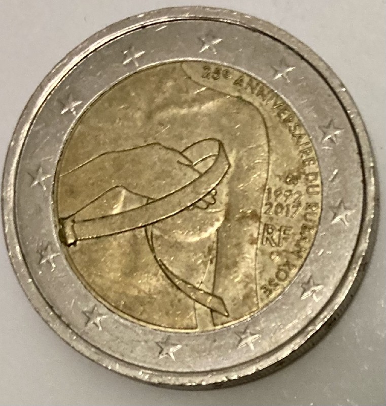 Foto 1 Moneda sin identificar: 2 euros Francia con defecto