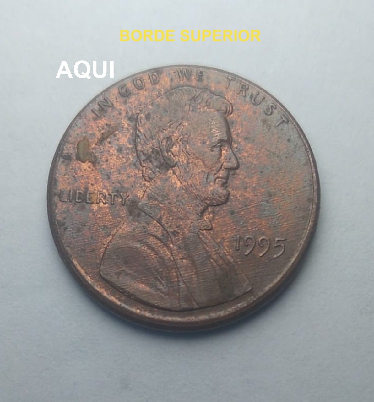 Foto 2 Moneda sin identificar: MONEDA DE 1 CENTAVO DE DOLAR DEL AÑO 1995