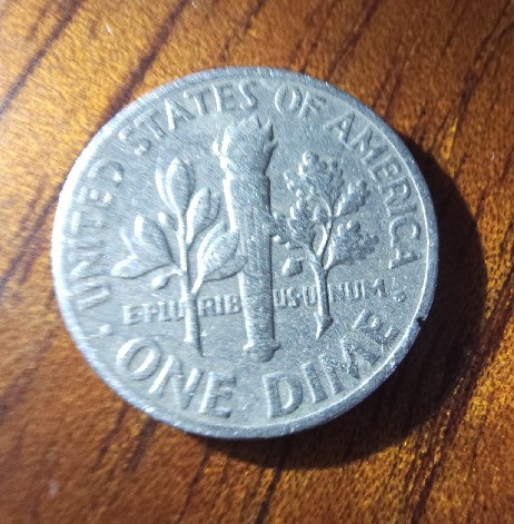 Foto 2 Moneda sin identificar: 1 dime (10 cents) (Roosevelt Dime) 1968 de Estados Unidos sin ceca