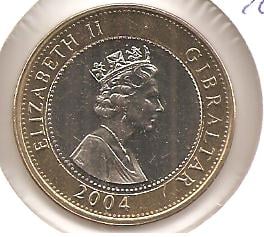 Foto 1 Moneda sin identificar: Gibraltar  2004